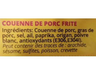 COUENNE DE PORC GRILLEE GRATON