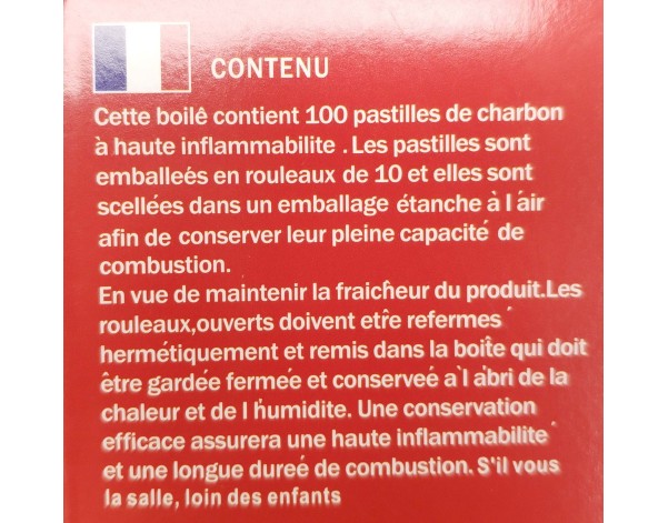 CHARBON NATURE EN BRAISE 100 P.