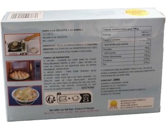CHIPS DE CREVETTES PRET A CUIRE