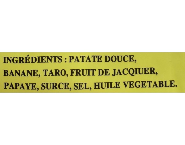 CHIPS DE FRUITS MELANGES