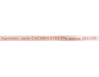 CONFISERIE A LA CACAHUETE ET SESAME