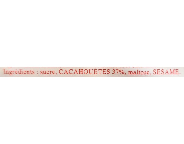 CONFISERIE A LA CACAHUETE ET SESAME