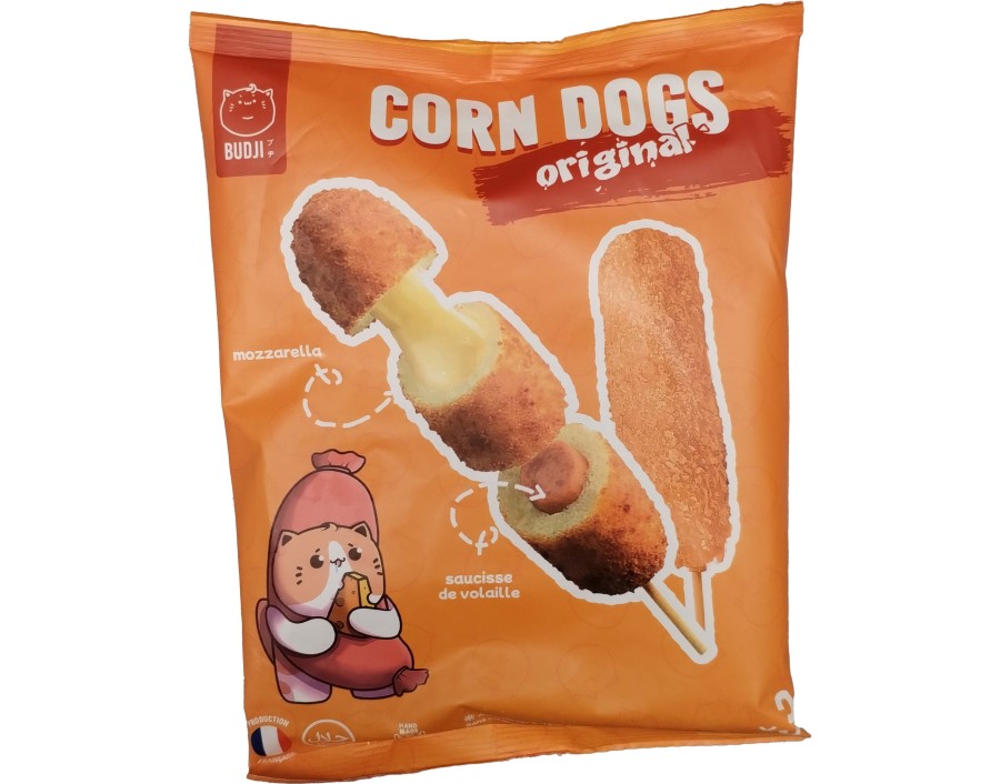 CORN DOGS SAUCISSE VOLAILLE MOZZARELLA ORIGINAL HALAL 3 P. ****