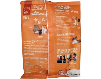 CORN DOGS SAUCISSE VOLAILLE MOZZARELLA ORIGINAL HALAL 3 P. ****