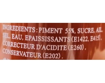 SAUCE DE PIMENT SRIRACHA