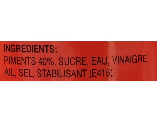 SAUCE DE PIMENT SRIRACHA FORTE