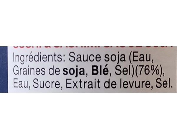 SAUCE DE SOJA POUR SUSHI ET SASHIMI