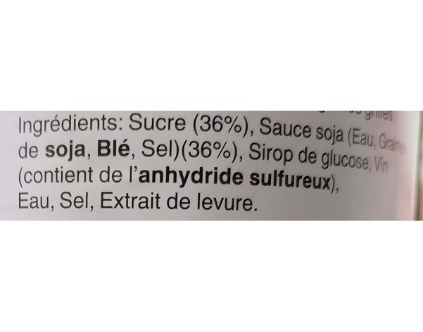 SAUCE DE SOJA SUCREE