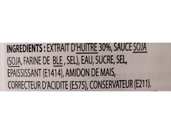 SAUCE HUITRE