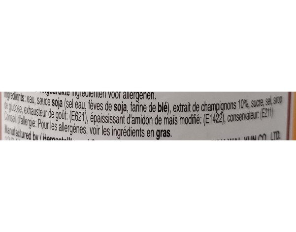 SAUCE VEGETARIENNE AUX CHAMPIGNONS