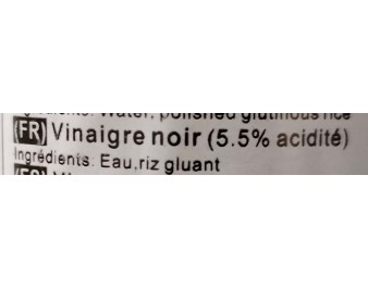 VINAIGRE DE RIZ NOIR