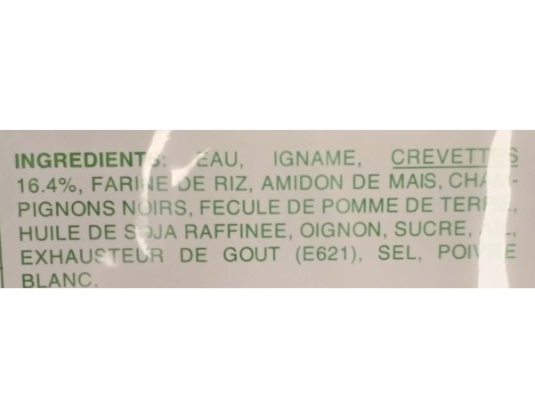 CREPE DE RIZ AUX CREVETTES 40 P. (BANH CUON) ****