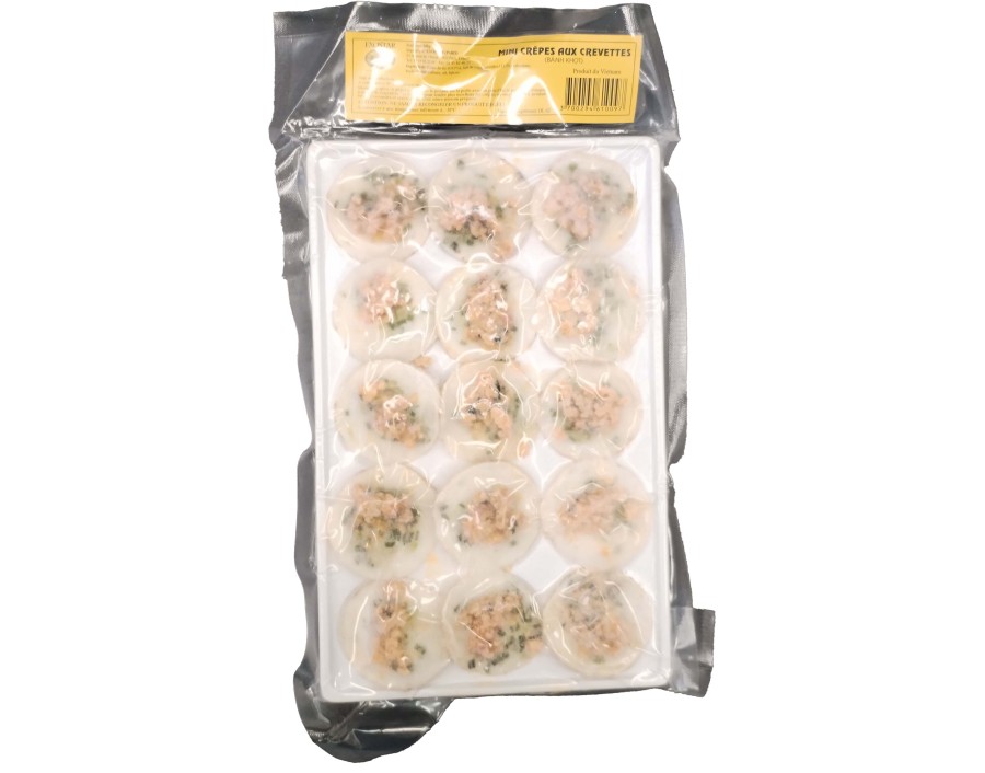CREPE DE RIZ AUX CREVETTES MINI 15 P. (BANH KHOT) ****