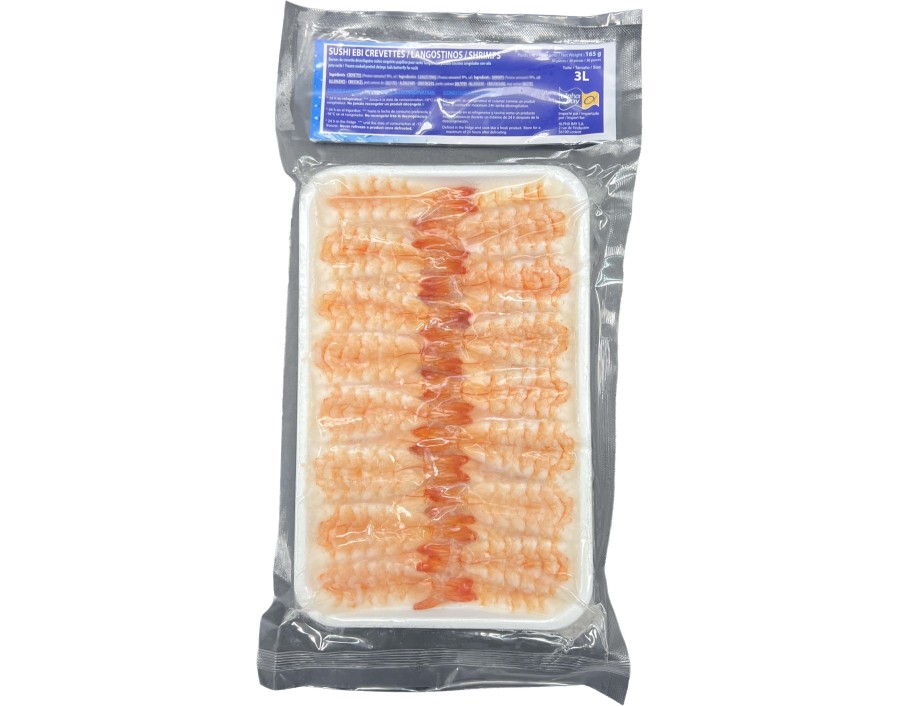 CREVETTES CUITES 6.5/8 CM 30 P. ****