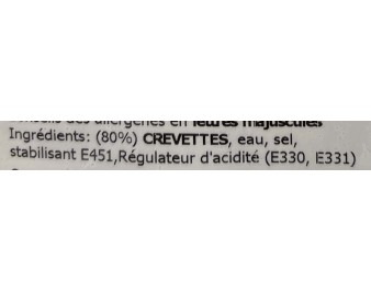 CREVETTES DECORTIQUEES 100/200 ****