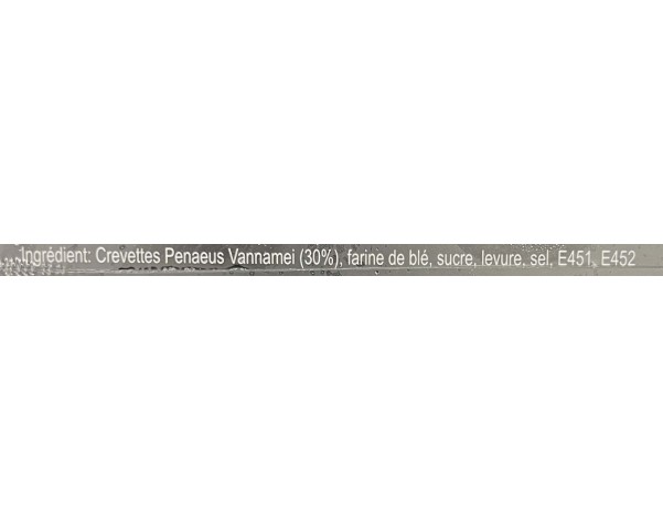 CREVETTES PANEES TORPEDO 26/30 ****