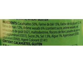 CROQUETTES DE CACAHUETES A L’ALGUE ET A LA MOUTARDE WASABI