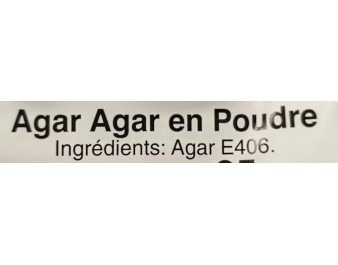 AGAR-AGAR BLANC EN POUDRE