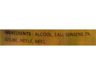 ALCOOL A LA RACINE DE GINSENG 35°