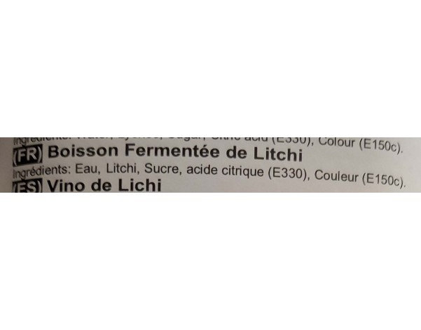 ALCOOL DE LYCHEE 14°