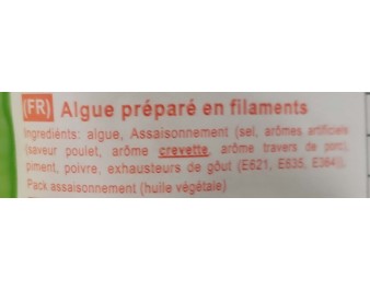 ALGUE EN FILAMENT SECHEE
