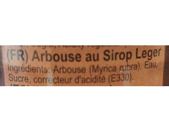 ARBOUSE AU SIROP