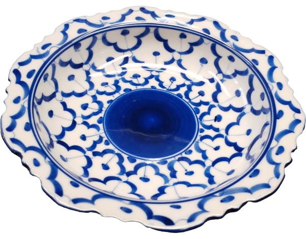 ASSIETTE CREUSE DENTELLE THAILANDAISE 16.50 CM 6 POUCES