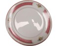 ASSIETTE PLATE BLANCHE ET ROUGE 15.30 CM 6