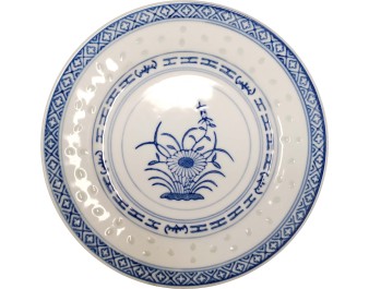 ASSIETTE PLATE BLEUE 15.30 CM 6 POUCES