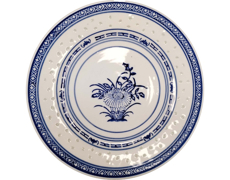 ASSIETTE PLATE BLEUE 22.80 CM 9 POUCES