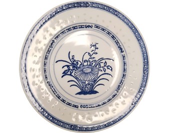 ASSIETTE PLATE BLEUE 26 CM 10 POUCES