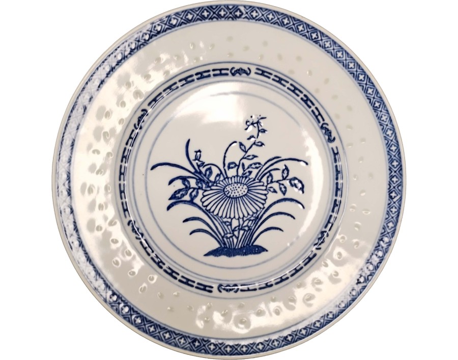 ASSIETTE PLATE BLEUE 26 CM 10 POUCES