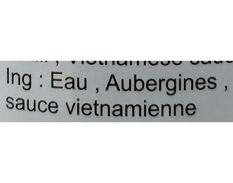 AUBERGINE A LA SAUCE VIETNAMIENNE