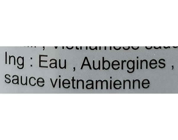 AUBERGINE A LA SAUCE VIETNAMIENNE