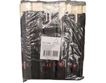 BAGUETTE EN BAMBOU 21 CM AVEC ENVELOPPE NOIRE 100 P.