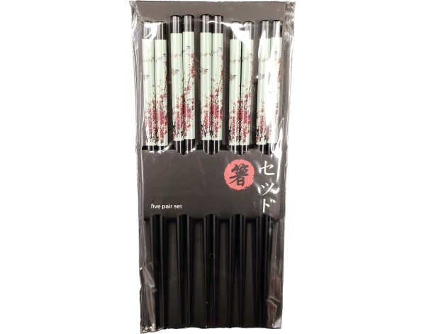 BAGUETTE EN BAMBOU 22.50 CM 5 PAIRES OISEAU