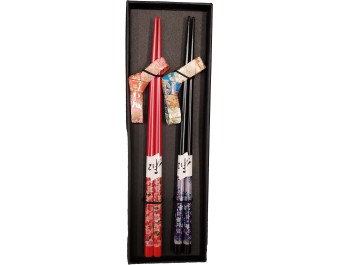 BAGUETTE EN BAMBOU 22.50 CM FLEURS