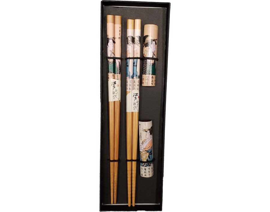 BAGUETTE EN BAMBOU 22.50 CM GEISHA AVEC SUPPORT