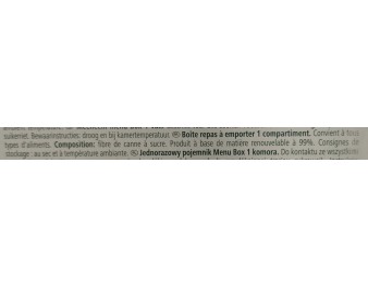 BARQUETTE 1 COMPARTIMENT 50 P. 24x16.5X6.5 CM