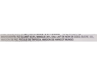 DESSERT AU RIZ GLUANT A LA MANGUE ET LAIT DE COCO ****