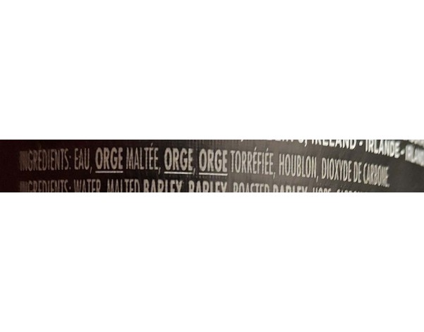 BIERE GUINNESS 7.5°