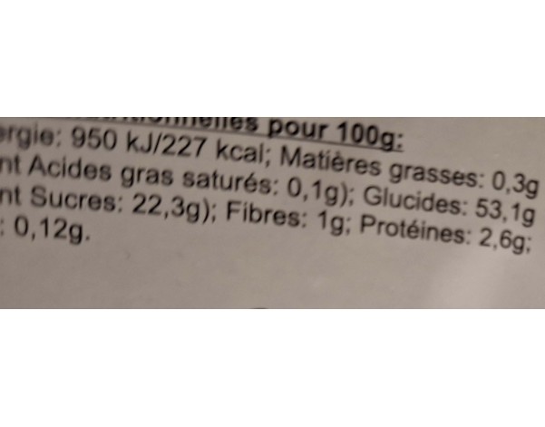 DESSERT AU RIZ GLUANT BLANC ET A LA LEVURE