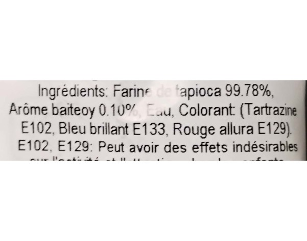 BILLES DE TAPIOCA MULTI-COULEURS