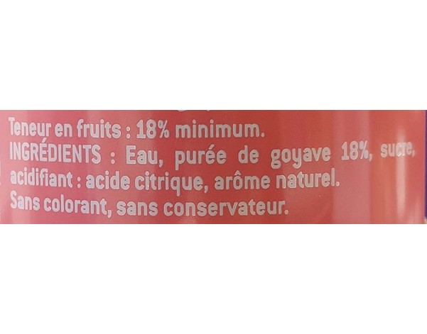 BOISSON A LA GOYAVE ROSE
