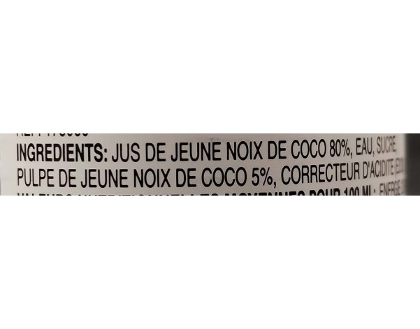 BOISSON A LA NOIX DE COCO