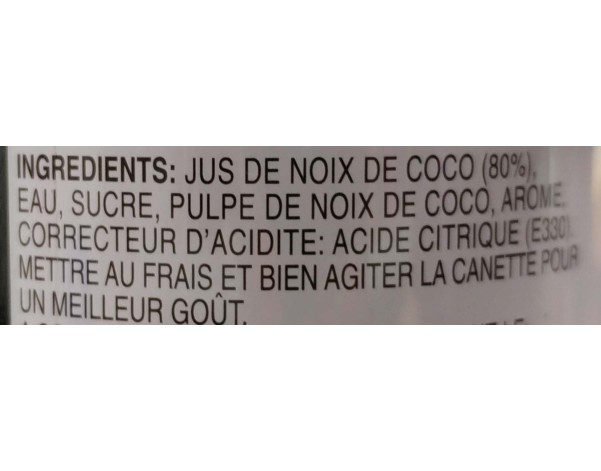 BOISSON A LA NOIX DE COCO GRILLEE