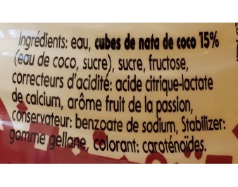 BOISSON A LA PASSION ET NATA DE COCO (MOGU MOGU)