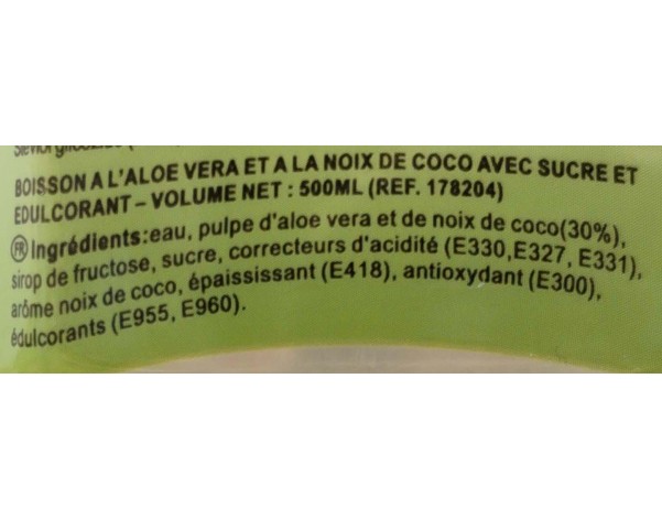 BOISSON ALOE VERA ET COCO