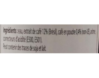 BOISSON AU CAFE