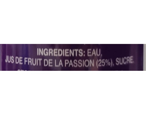 BOISSON AU FRUIT DE LA PASSION